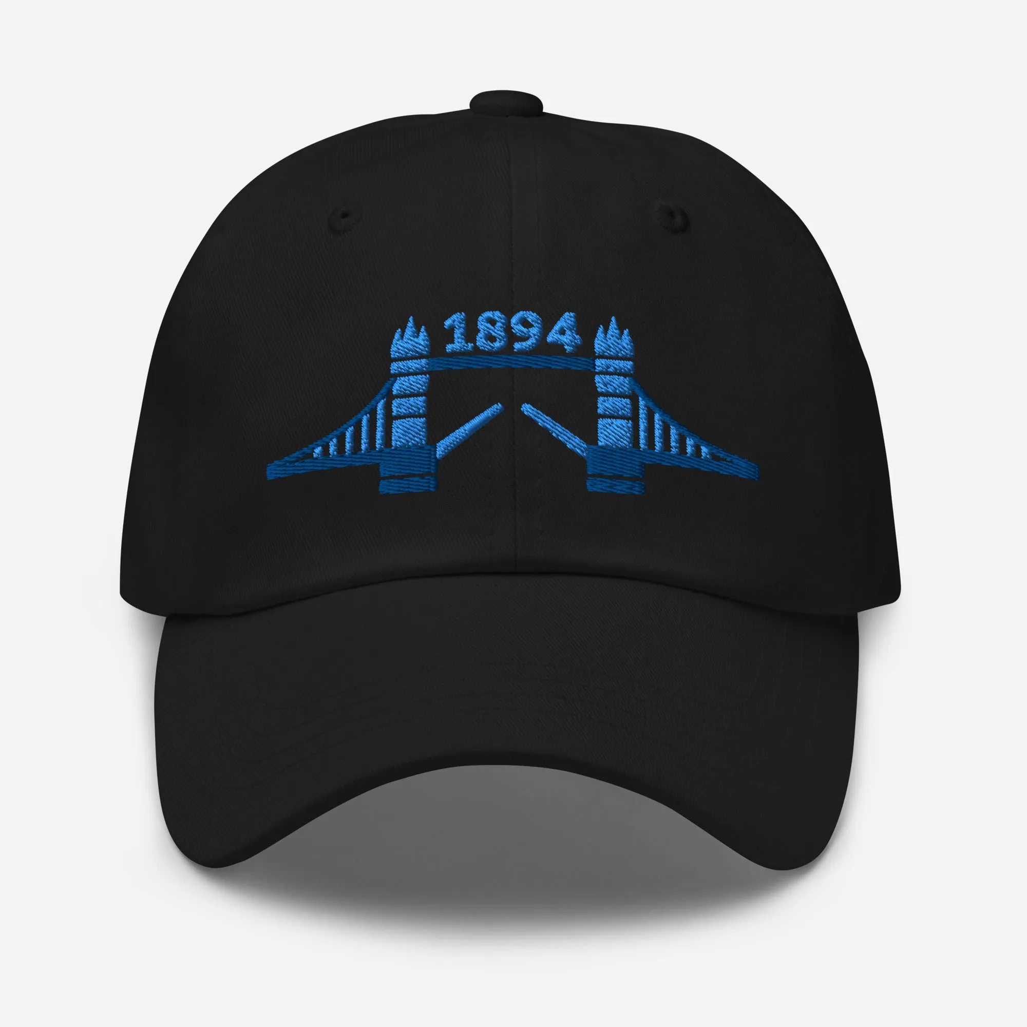 1894 Tower Bridge - Blue Thread Embroidered Baseball Cap