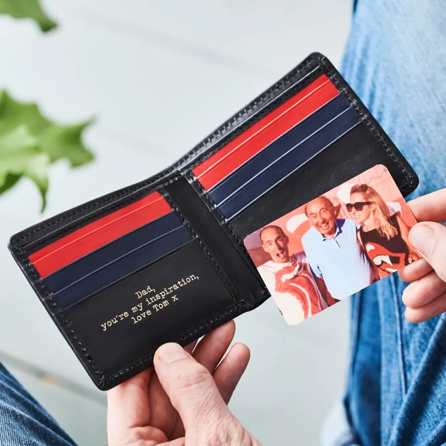 3 Colour Leather Card Wallet with RFID