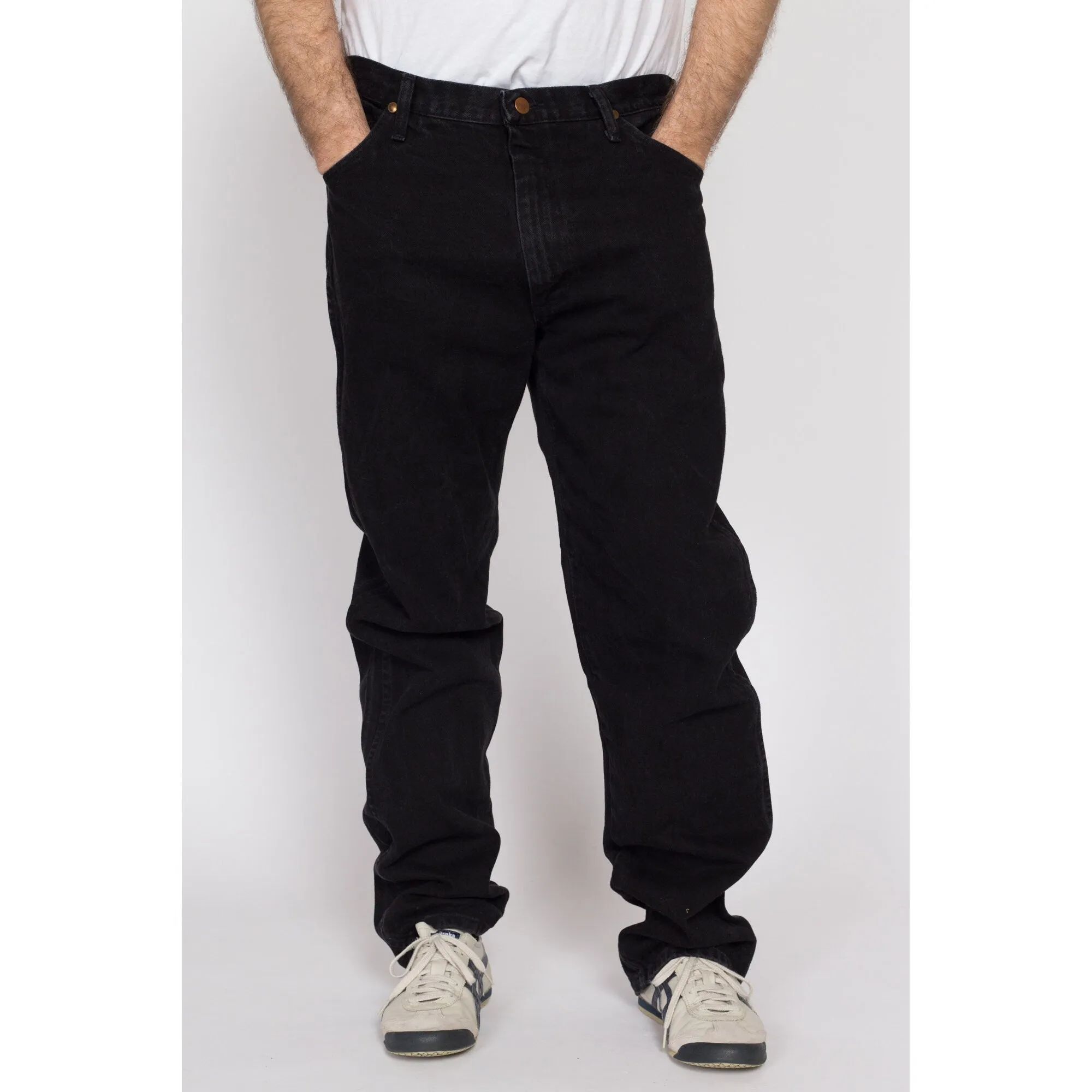 35x34 90s Wrangler Black Jeans