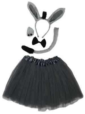 Adult Donkey Costume - Tutu Skirt & Headband Set for Adult or Plus Size