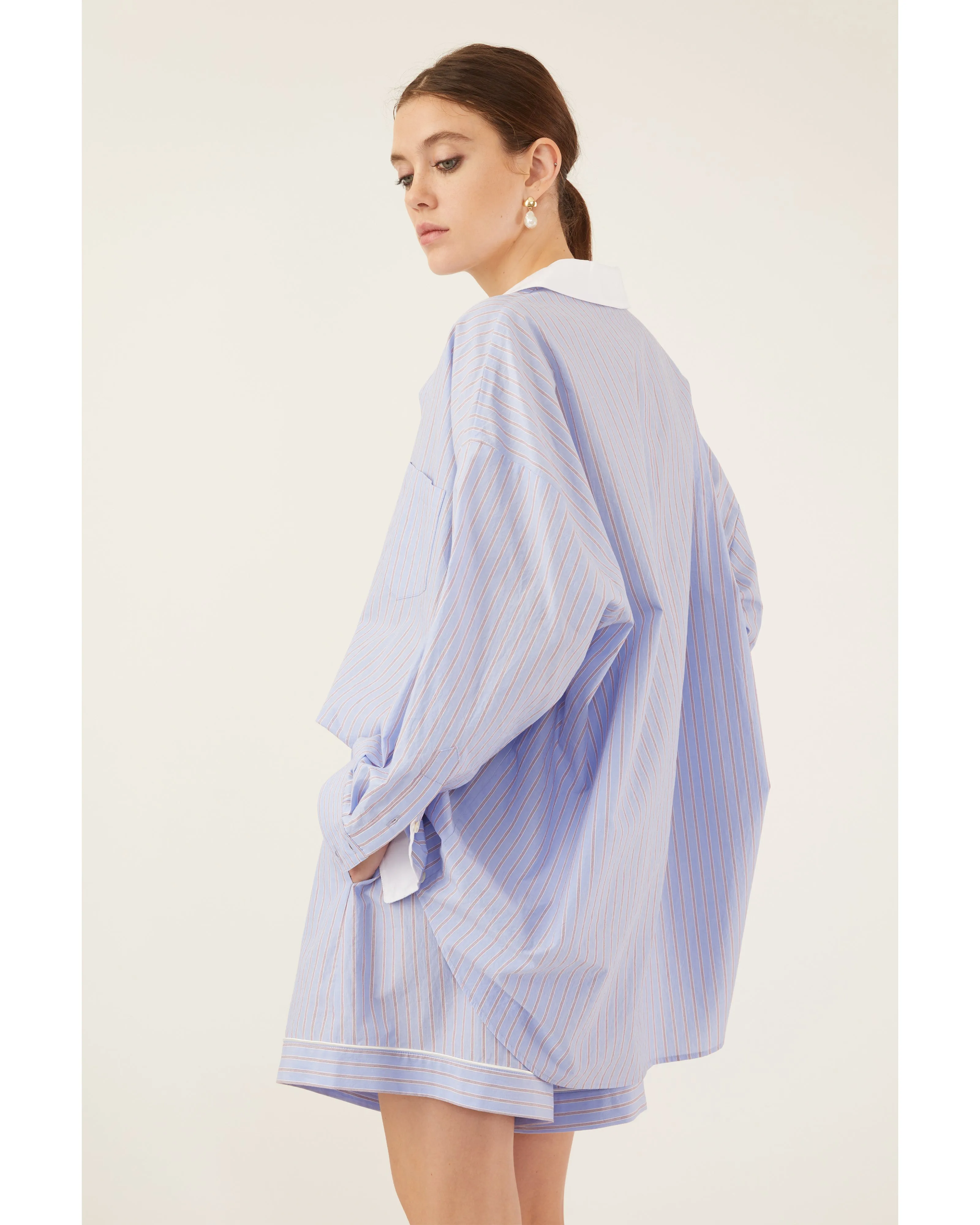 Alessia Notch Collar Tunic Top