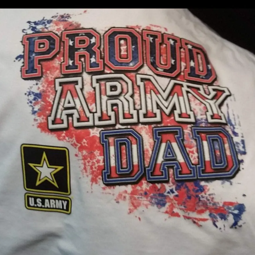 army t-shirt proud army dad