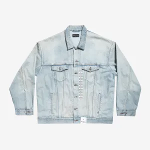 Balenciaga Denim Size Sticker Jacket