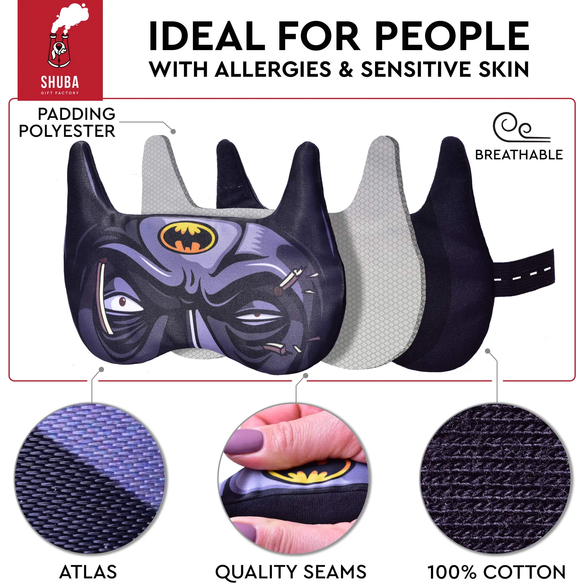 Batman Adjustable Sleep mask