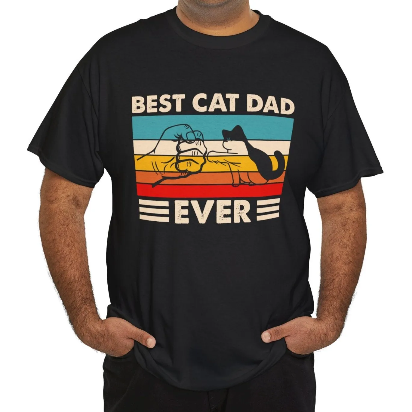 Best Cat Dad Cotton Tee