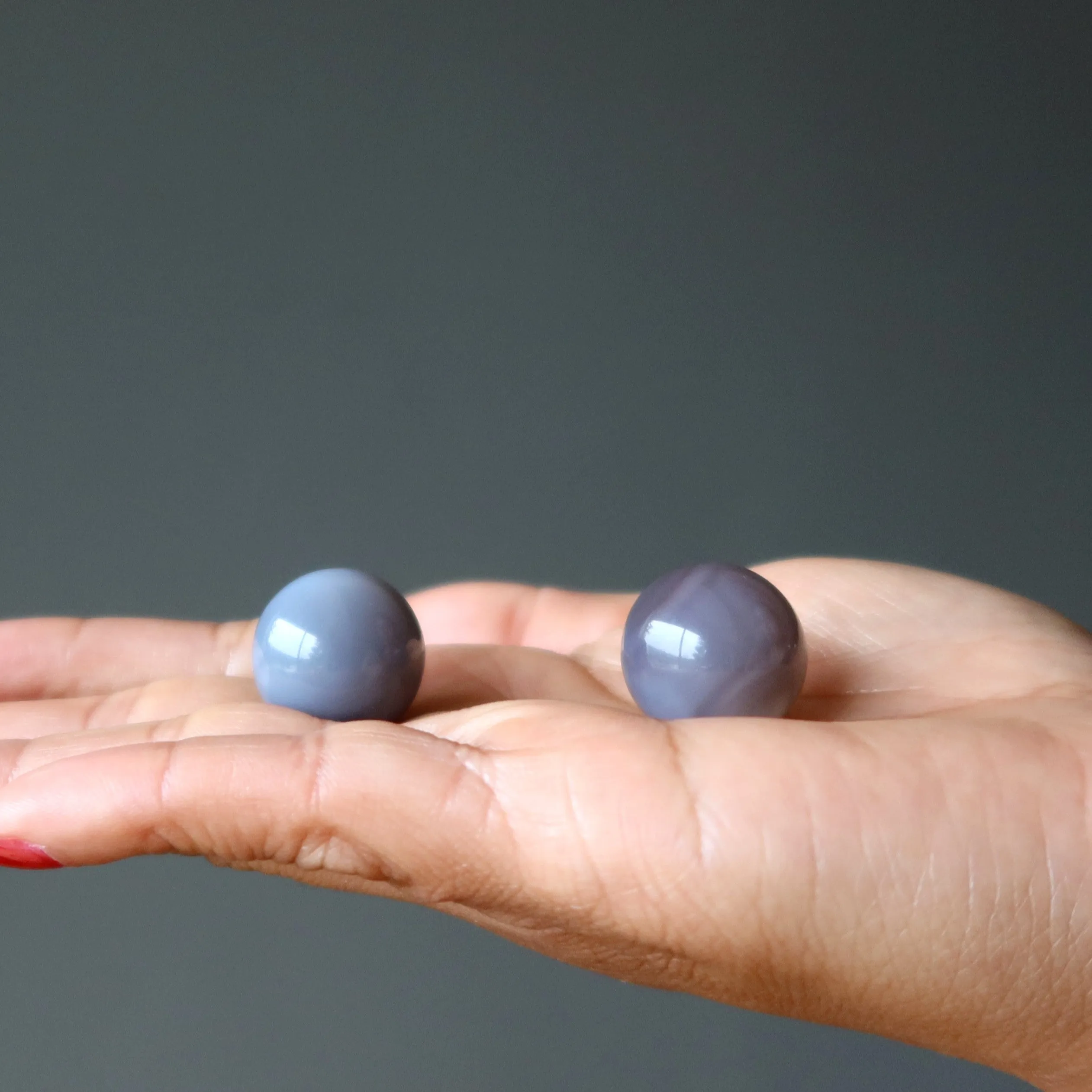 Blue Lace Agate Sphere Swirls of Serenity Healing Crystal Ball