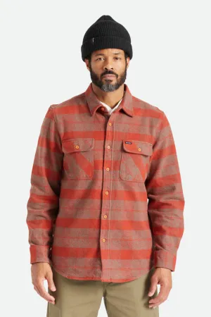 Bowery Heavy Weight L/S Flannel - Burnt Henna/Dark Forest