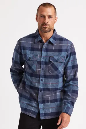 Bowery L/S Flannel - Navy/Carolina Blue