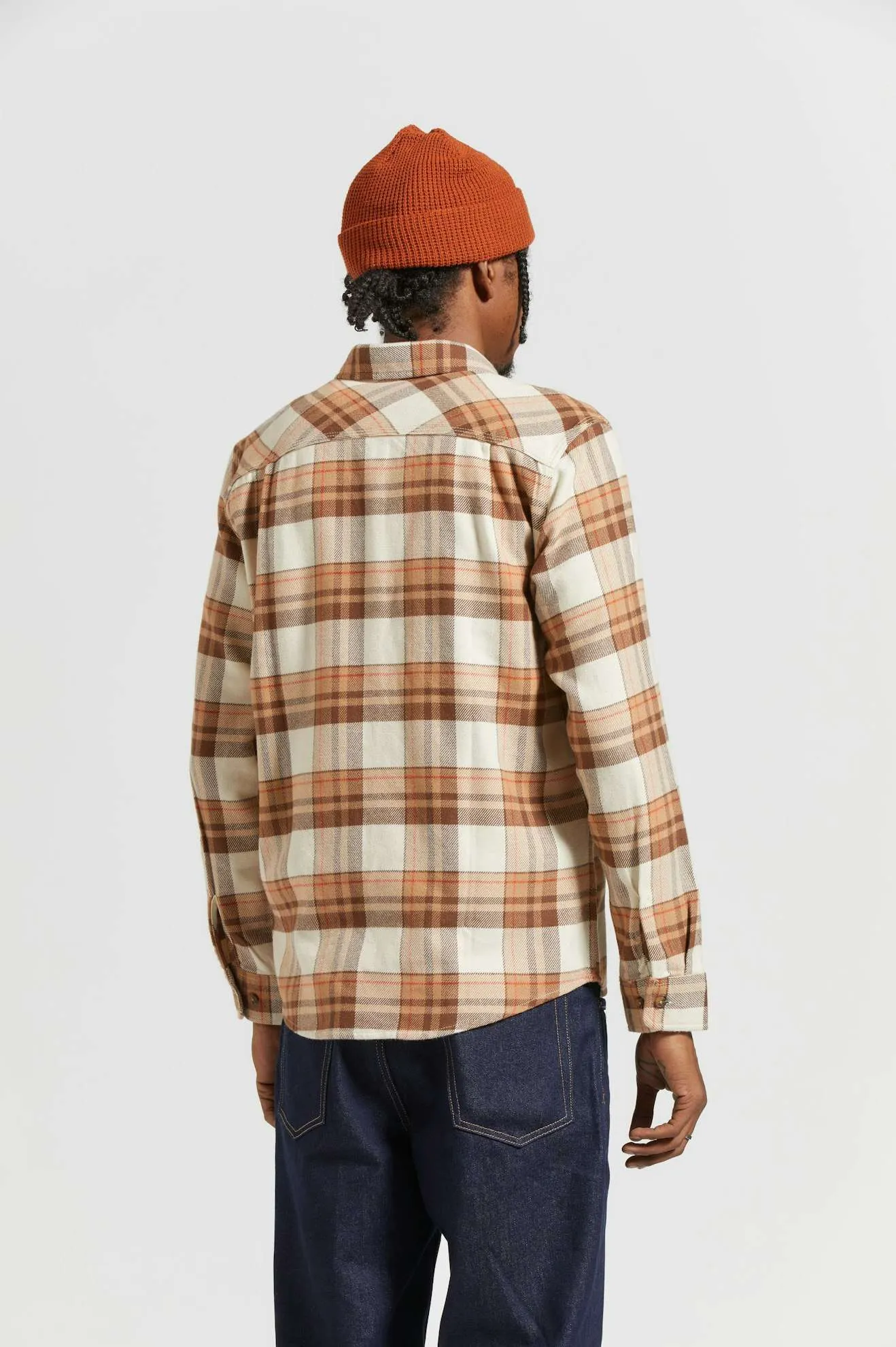 Bowery L/S Flannel - Whitecap/Pinecone Brown/Burro Brown