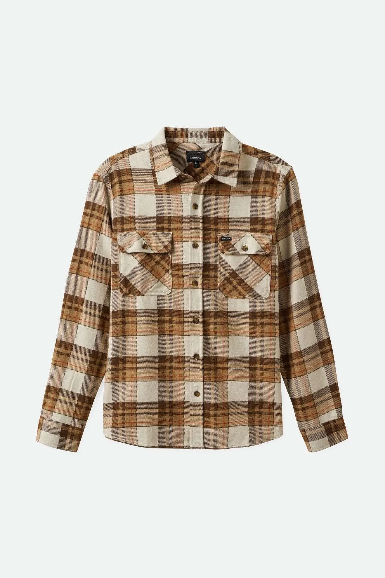 Bowery L/S Flannel - Whitecap/Pinecone Brown/Burro Brown