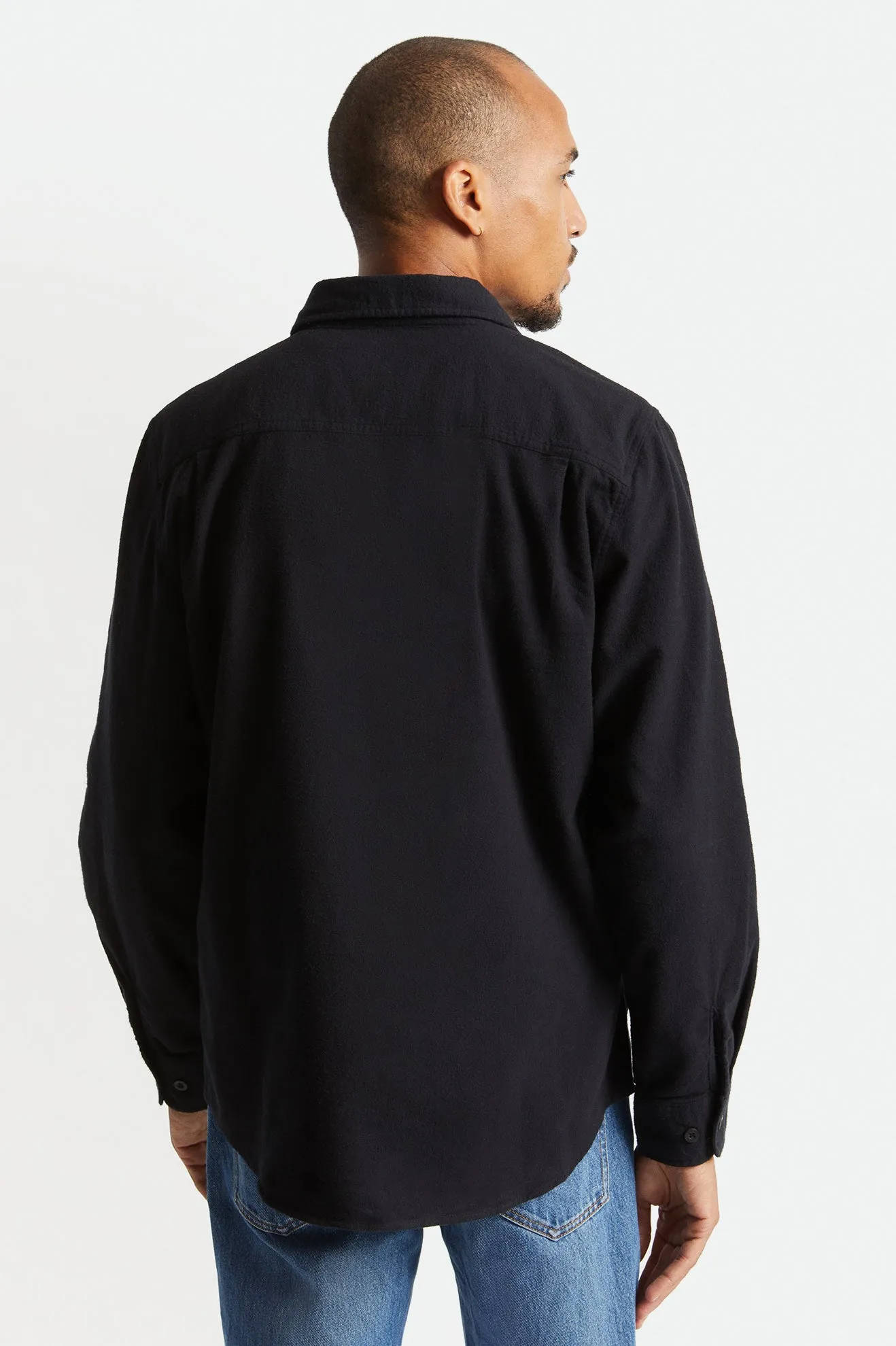 Bowery Soft Weave L/S Flannel - Black