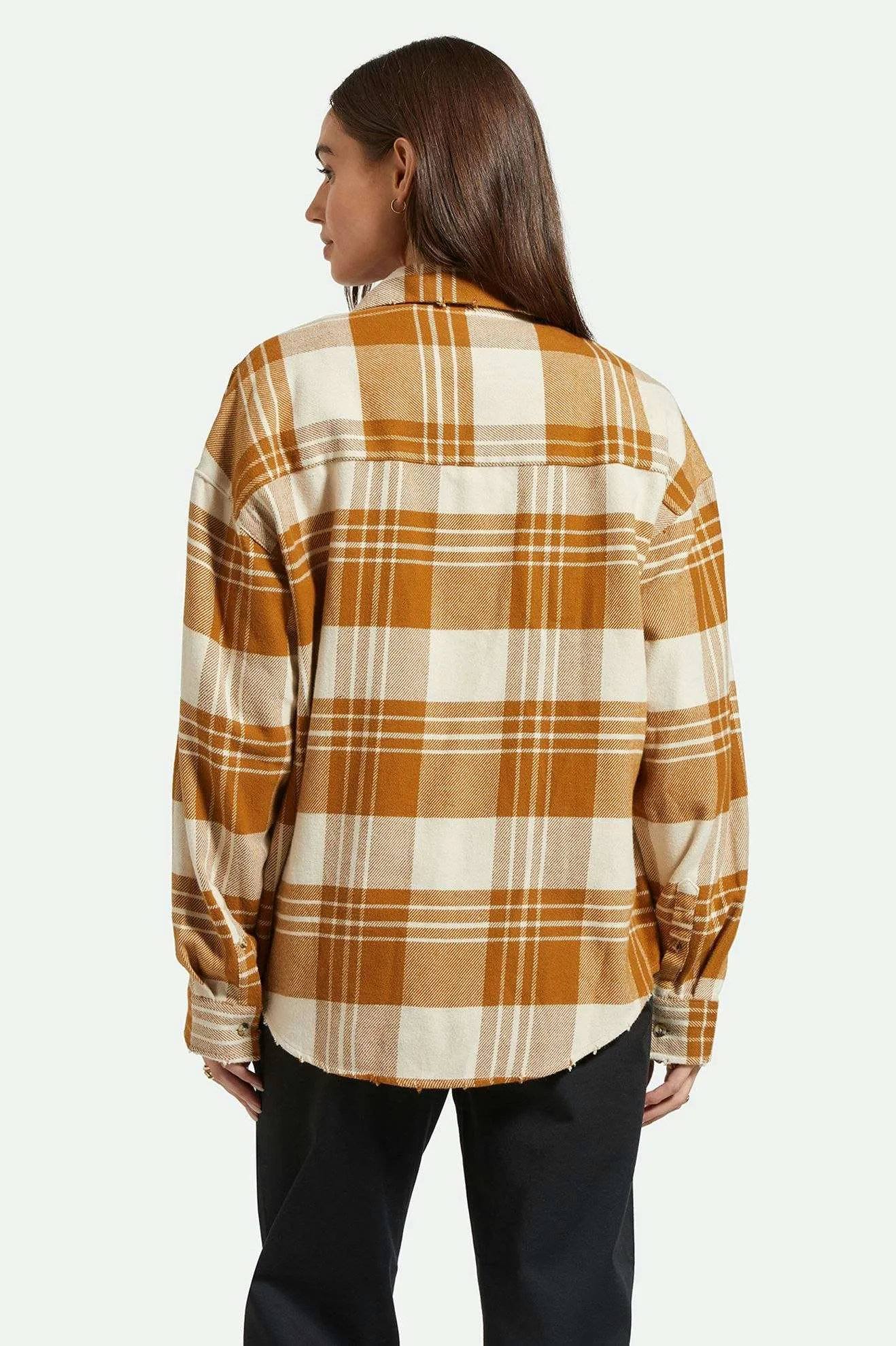 Bowery Women's Classic L/S Flannel - Washed Copper/Whitecap