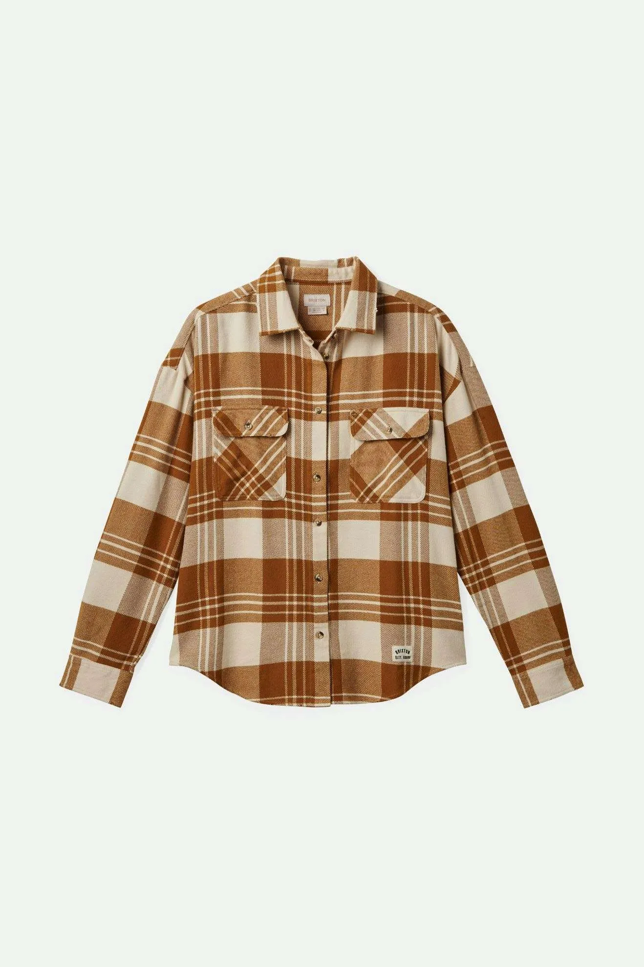 Bowery Women's Classic L/S Flannel - Washed Copper/Whitecap