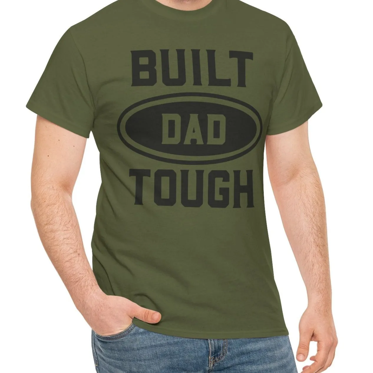 Built Dad Tough |  Cotton Tee