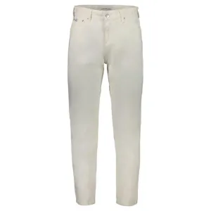 Calvin Klein White Cotton Jeans & Pant