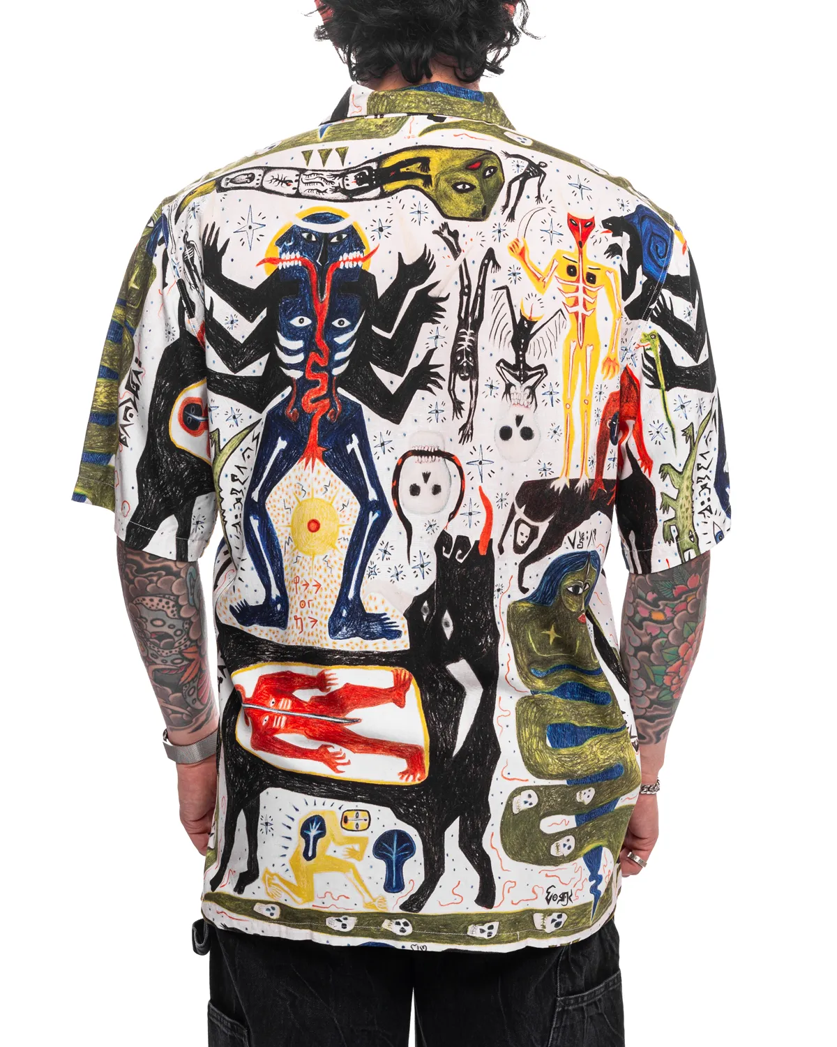 Caveman Jazz Short Sleeve Shirt Multi