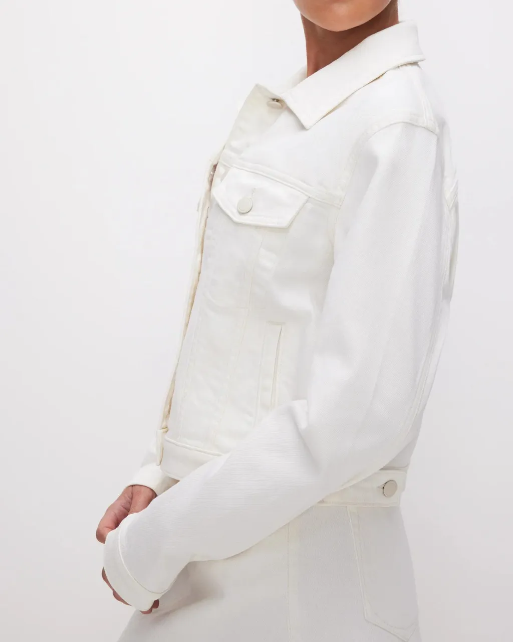 Committed To Fit Jacket Cloud White