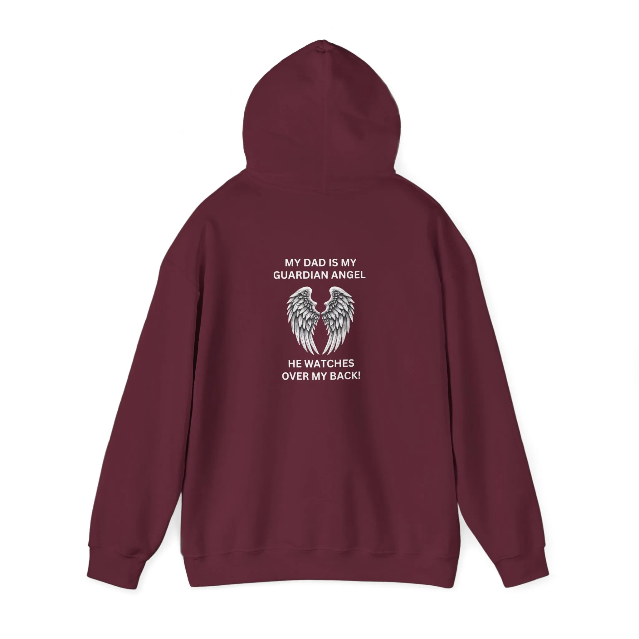 Dad, Watches Over My back | Front & Back Print Hoodie