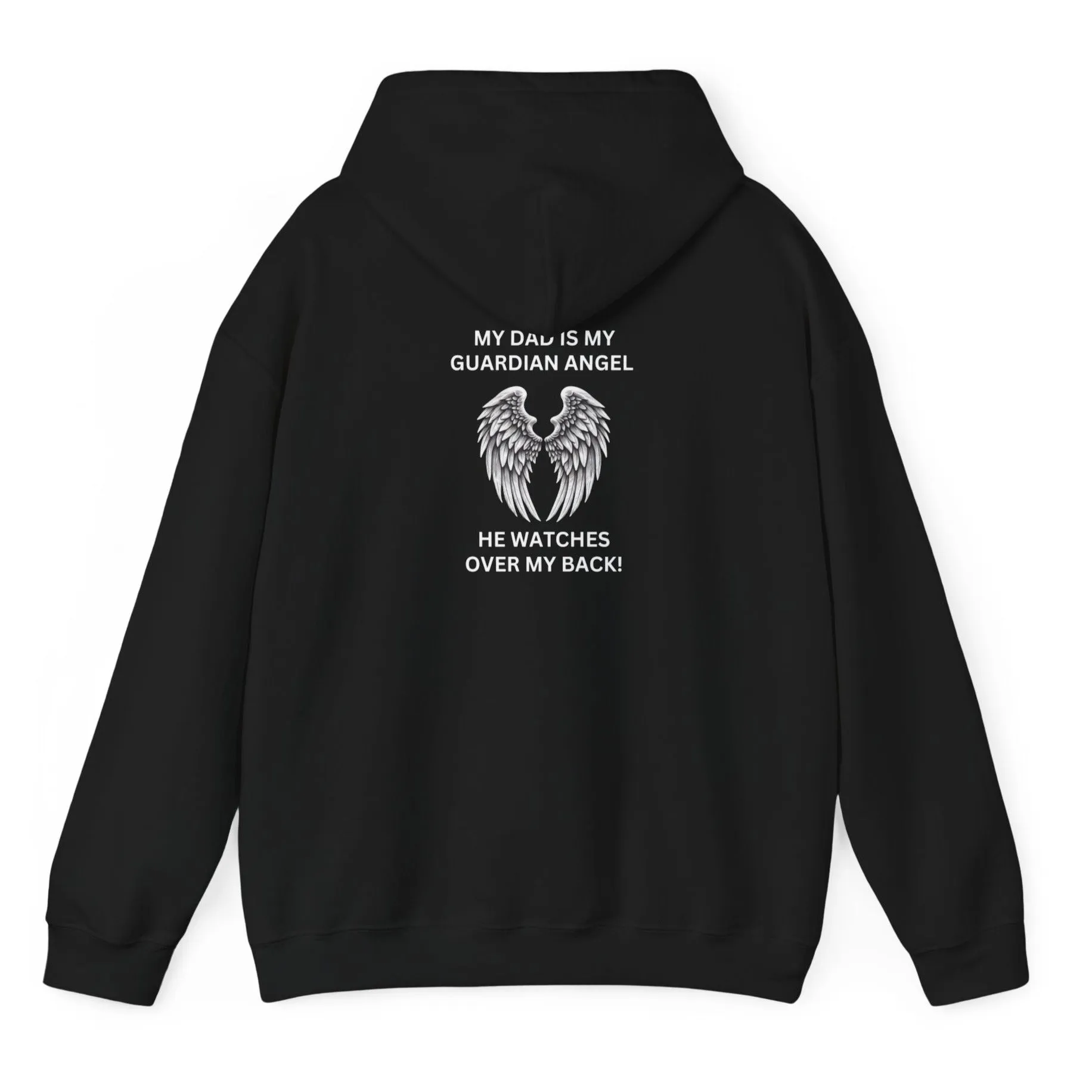 Dad, Watches Over My back | Front & Back Print Hoodie