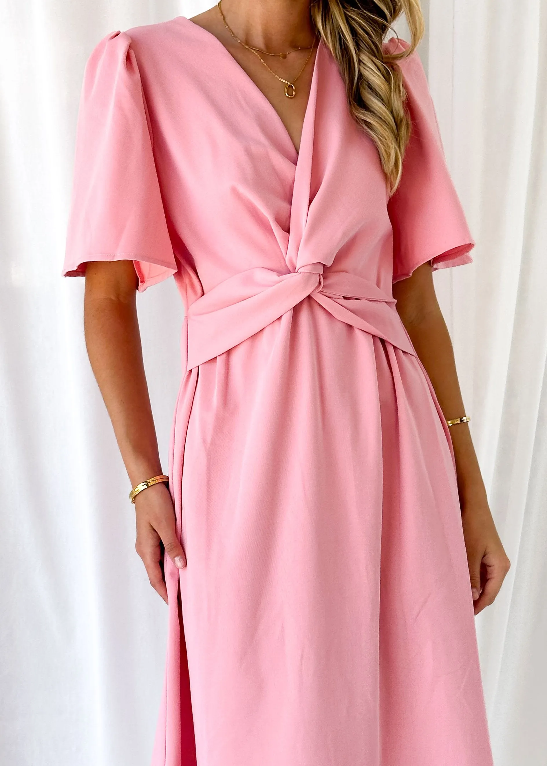 Dario Midi Dress - Pink