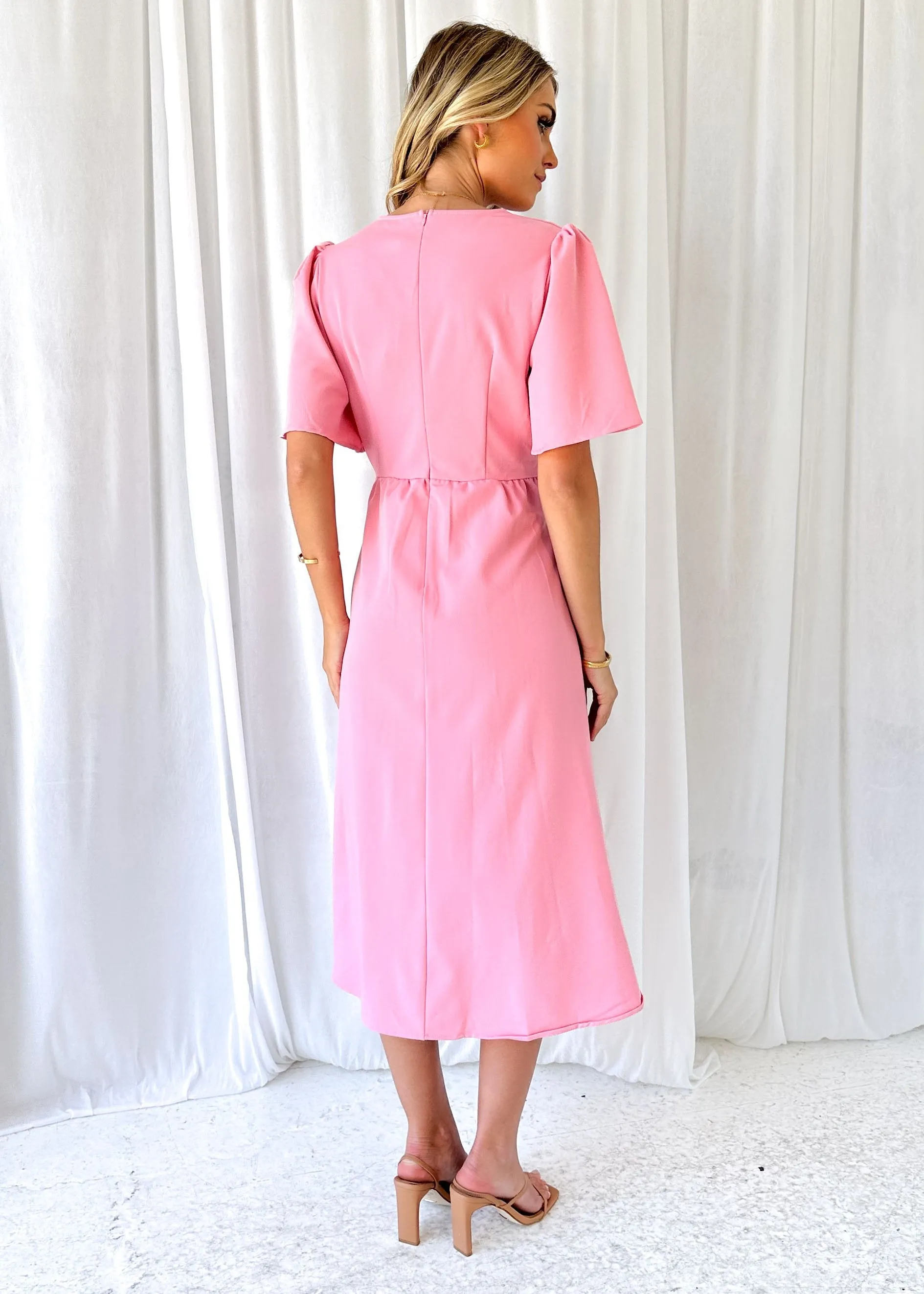 Dario Midi Dress - Pink