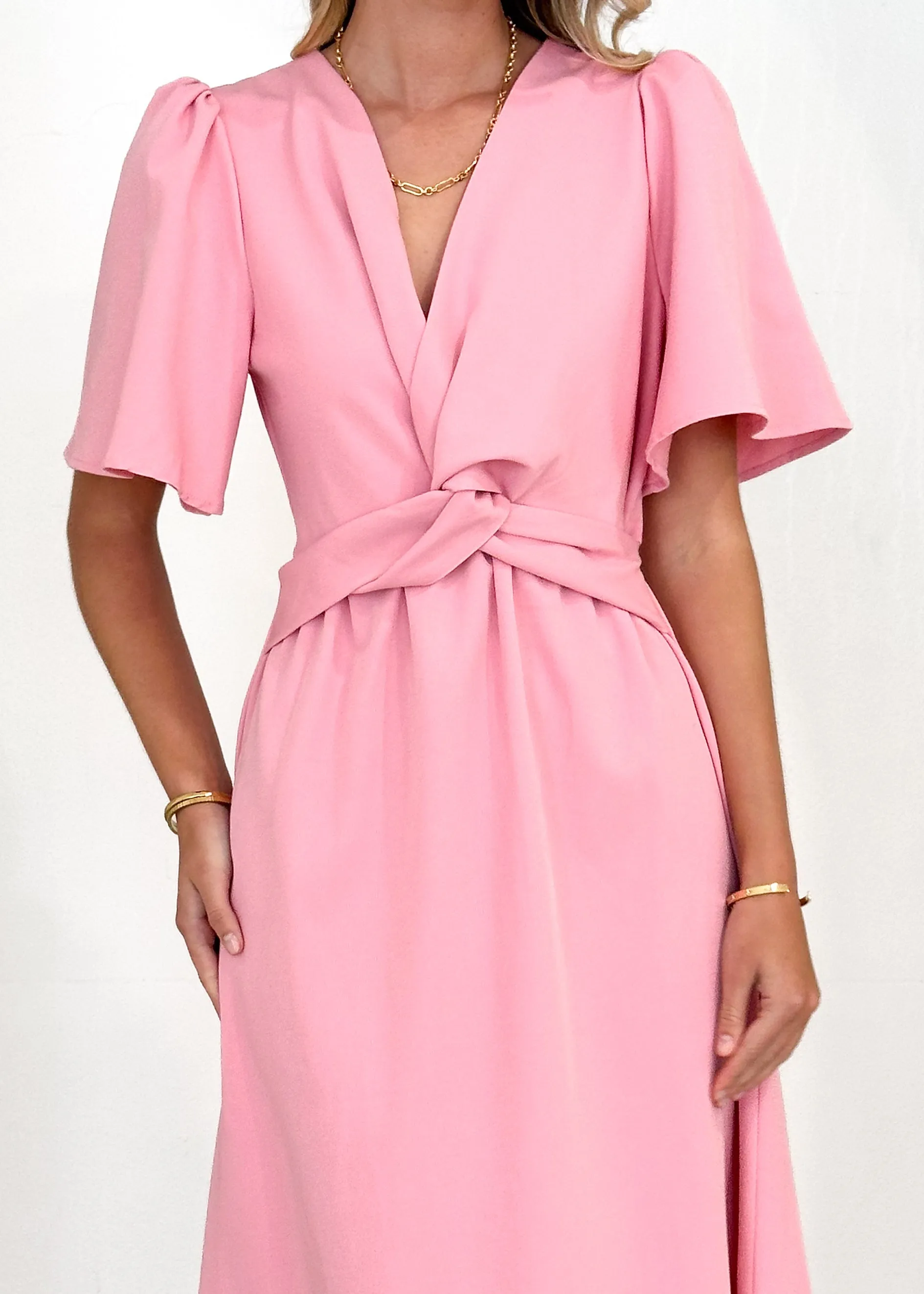 Dario Midi Dress - Pink