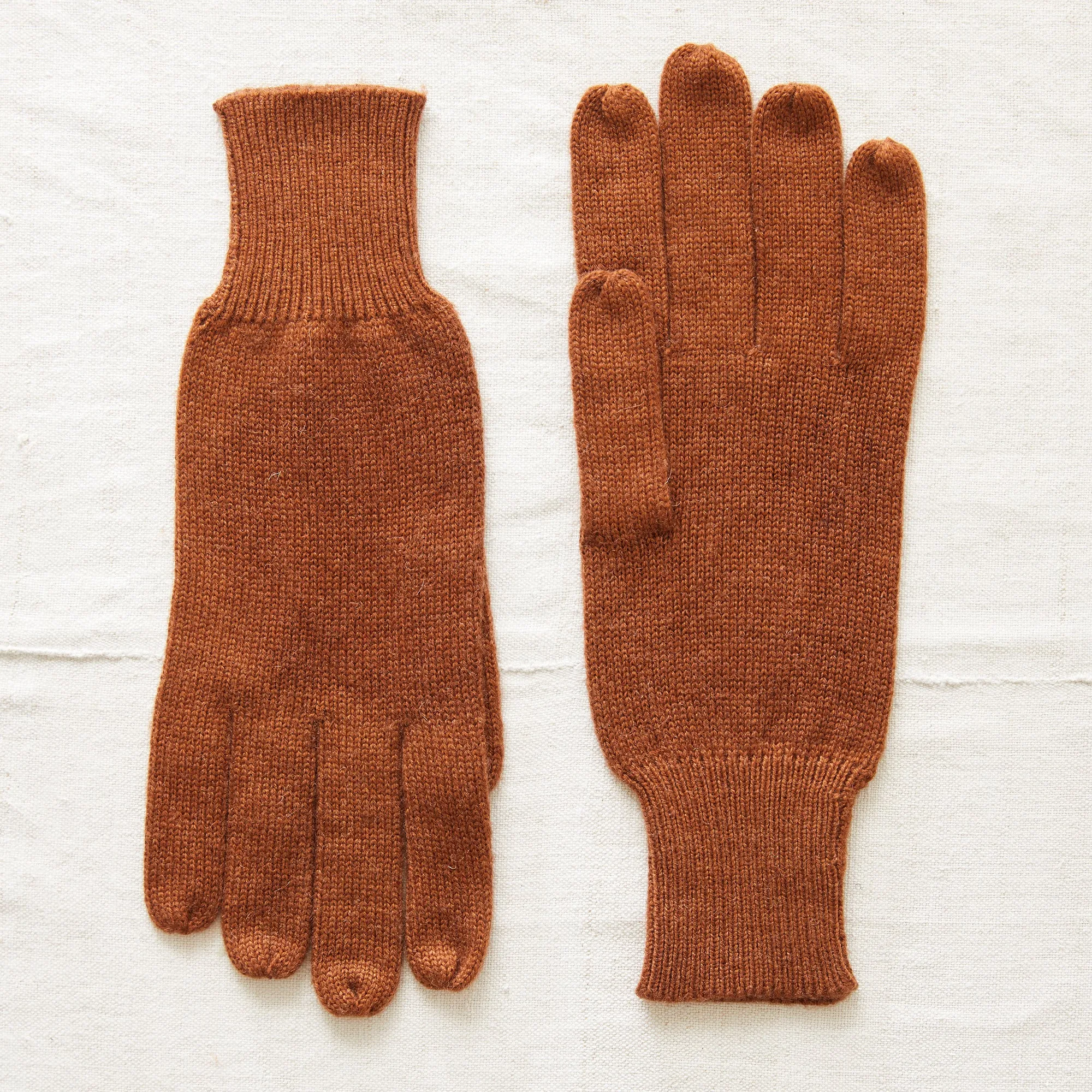 DEV Luxury Soft Fine Knit Merino Mens Gloves