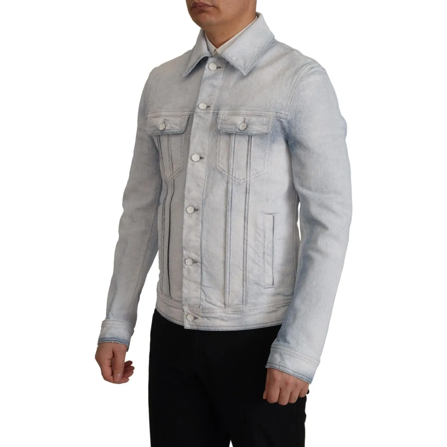 Dolce & Gabbana Elegant Light Blue Denim Jacket