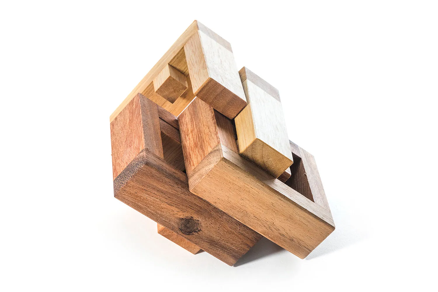 Double Lock Puzzle - Wooden Brain Teaser Puzzle