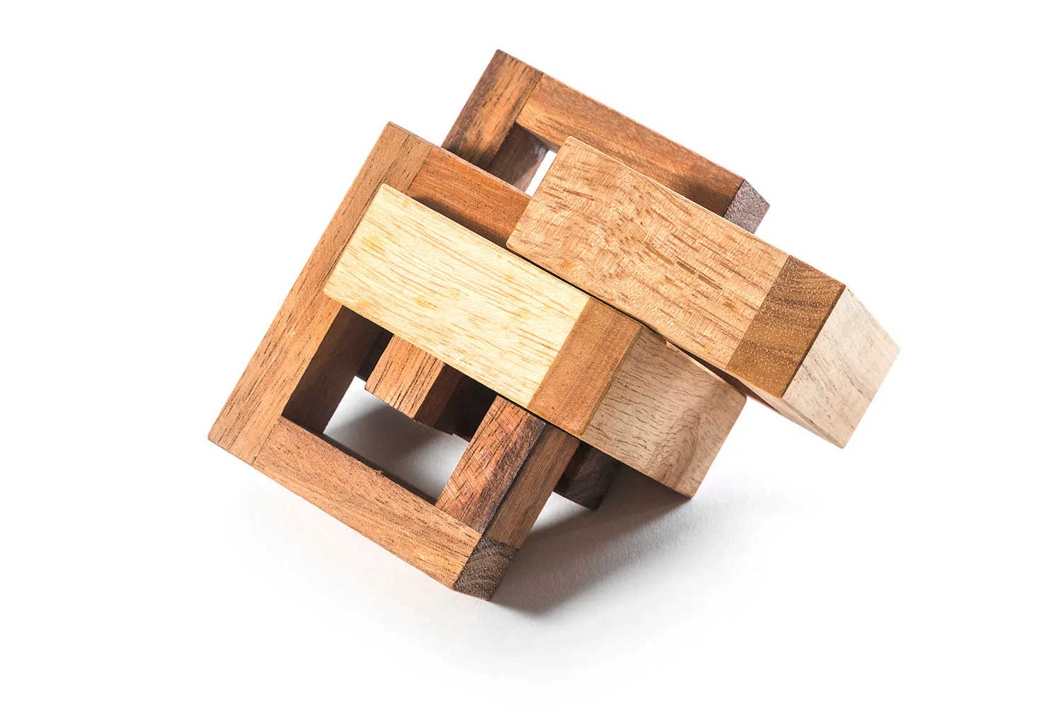 Double Lock Puzzle - Wooden Brain Teaser Puzzle