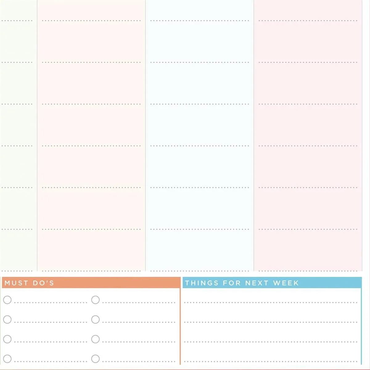 Family Week Planner - Laminated Wall Planner