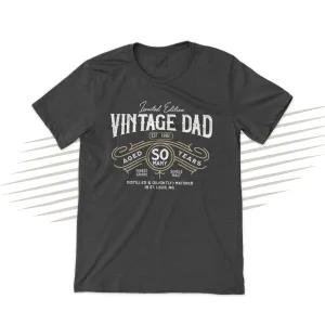 Father's Day shirt | vintage dad limited edition DARK tshirt | whiskey bourbon label look fathers day gift for dad or grandpa