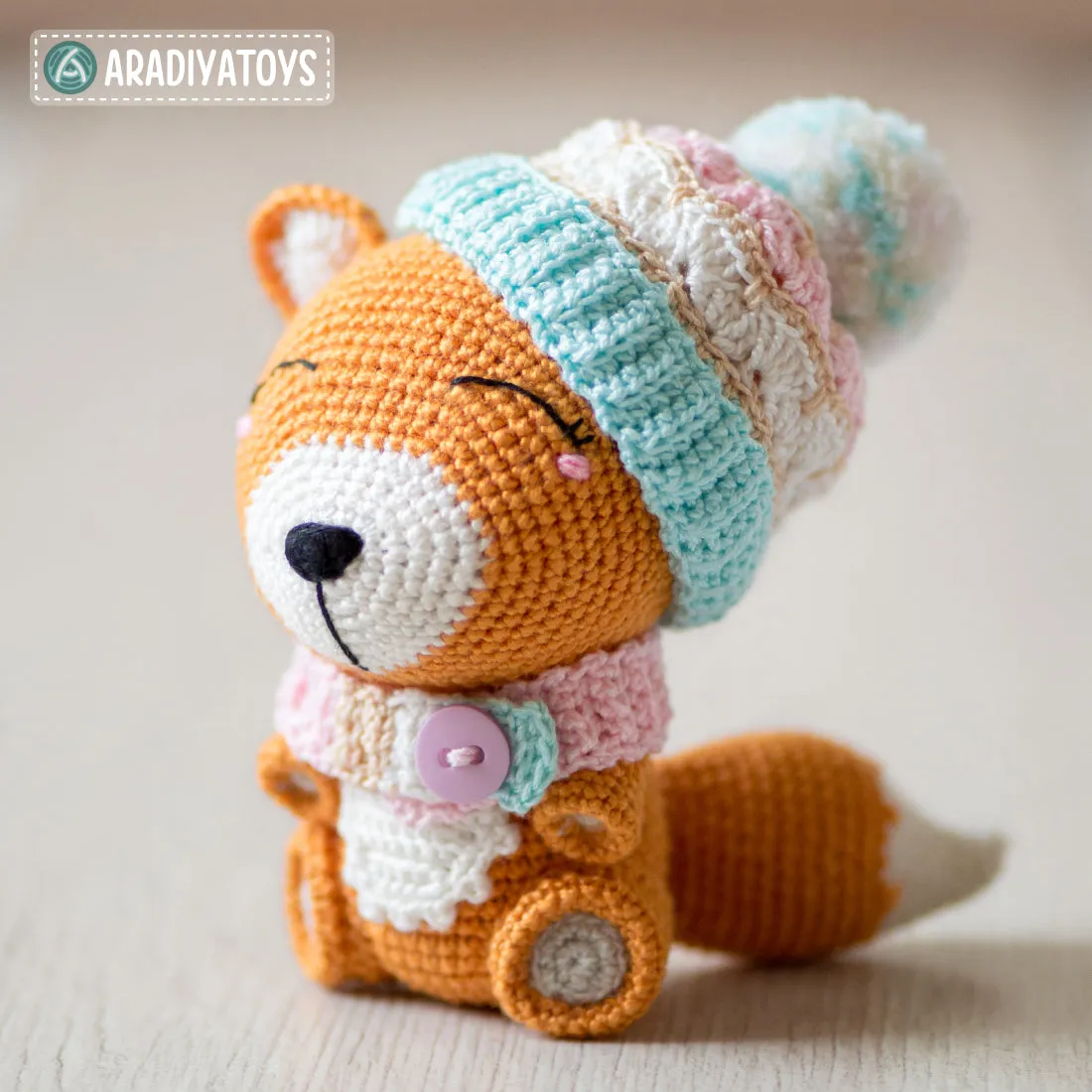 Fox Alice from “AradiyaToys Design” collection / fox crochet pattern by AradiyaToys (Amigurumi tutorial PDF file)