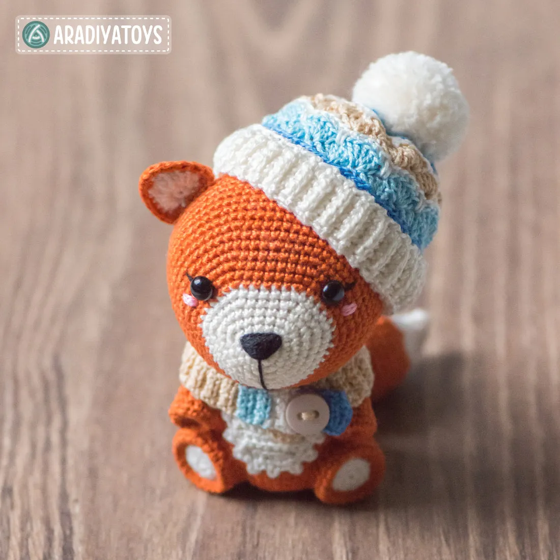 Fox Alice from “AradiyaToys Design” collection / fox crochet pattern by AradiyaToys (Amigurumi tutorial PDF file)