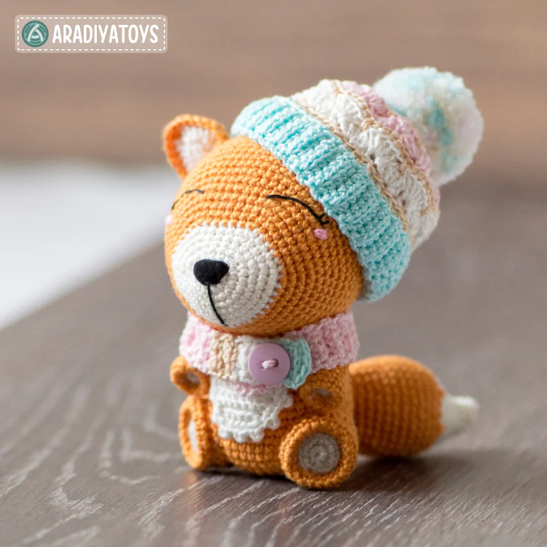 Fox Alice from “AradiyaToys Design” collection / fox crochet pattern by AradiyaToys (Amigurumi tutorial PDF file)