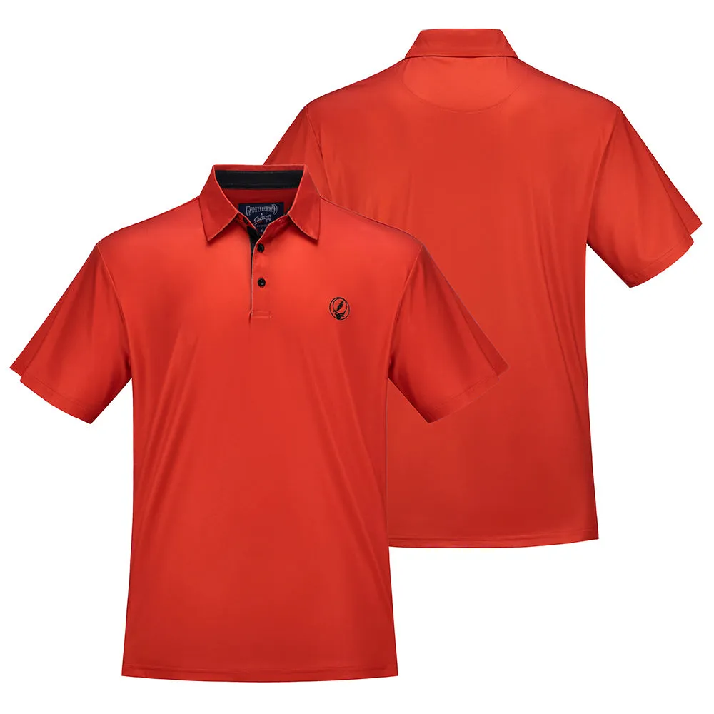 Grateful Dead | Game Day Performance Polo | Stealie Red and Black