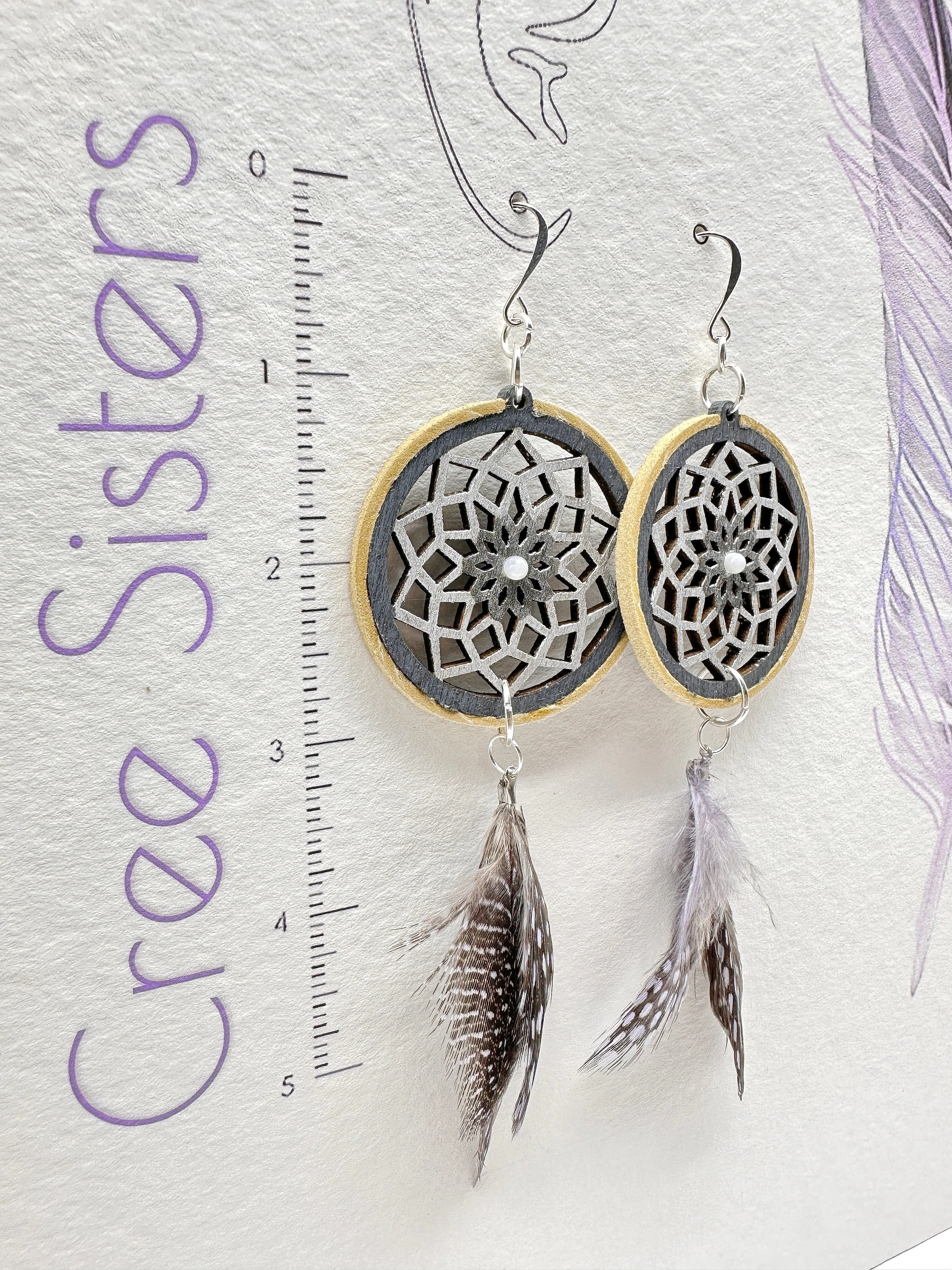 Indigenous Handmade Earrings - Dreamcatcher