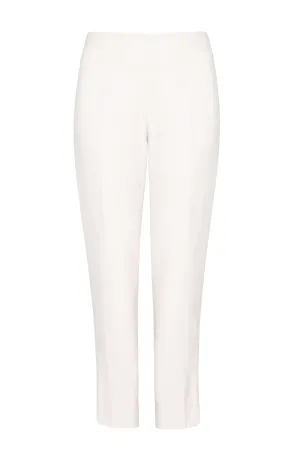 Ivory Narrow Tuxedo Trousers - Phoebe