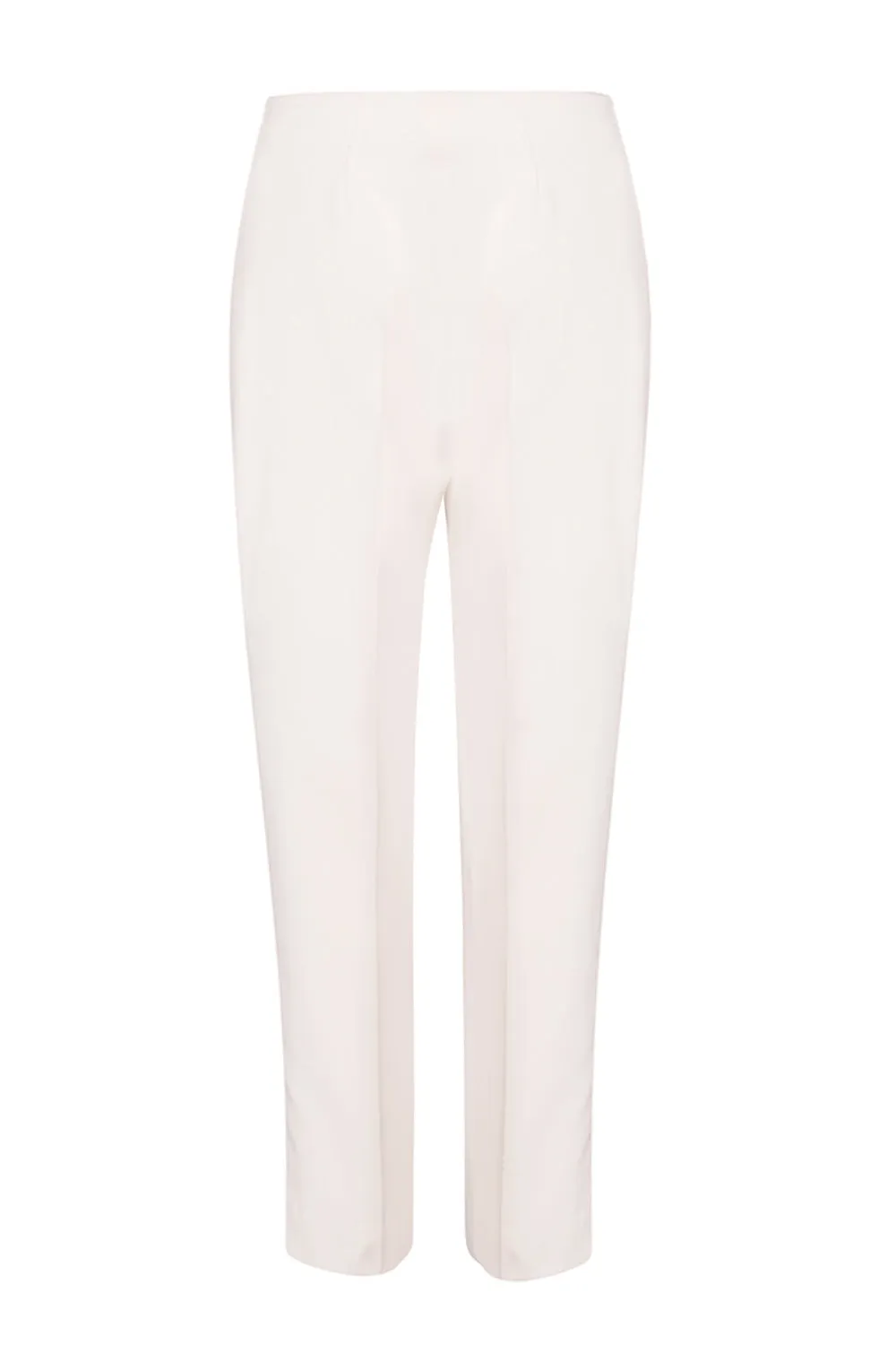 Ivory Narrow Tuxedo Trousers - Phoebe