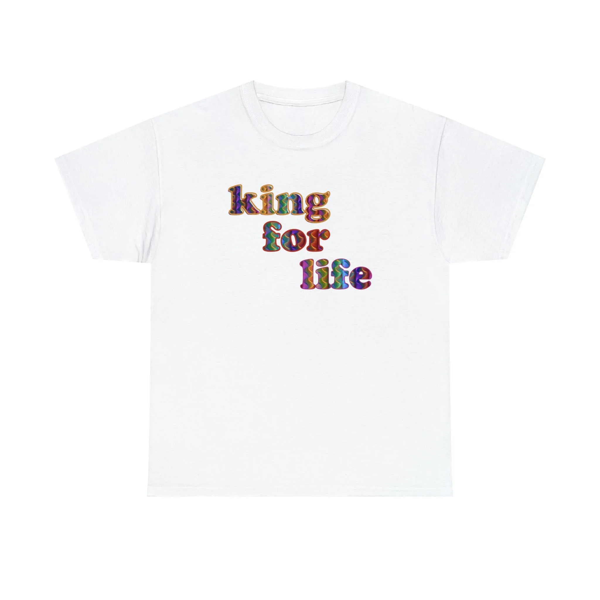 King For Life Unisex Heavy Cotton Tee, Empowerment T-shirt, Sassy T-shirt, Dad Gift, Father's Day Gift, Boss Shirt, King Shirt