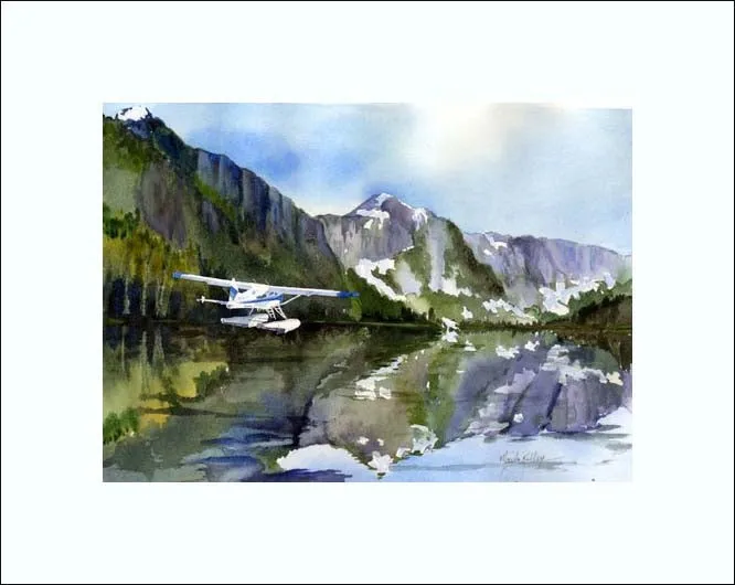 Landing in the Bay  Print