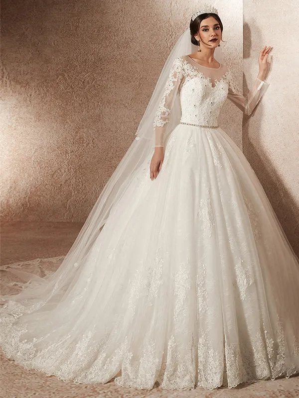 Luxury Long Sleeves Wedding Dresses