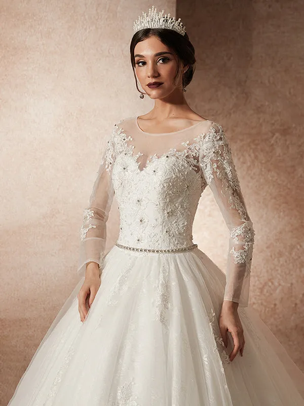 Luxury Long Sleeves Wedding Dresses