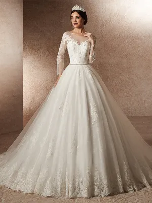 Luxury Long Sleeves Wedding Dresses