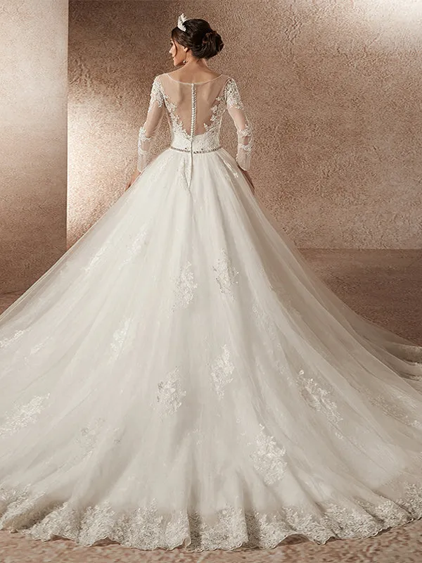 Luxury Long Sleeves Wedding Dresses