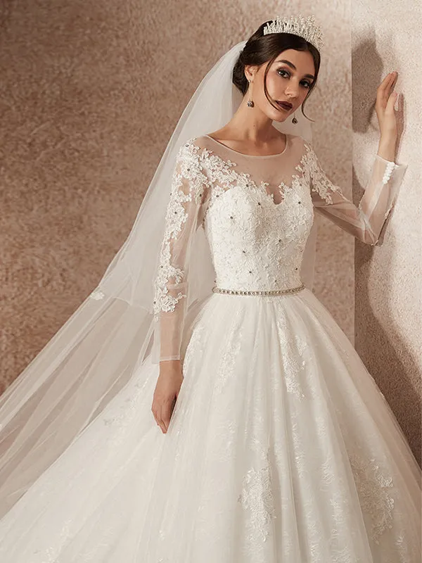 Luxury Long Sleeves Wedding Dresses