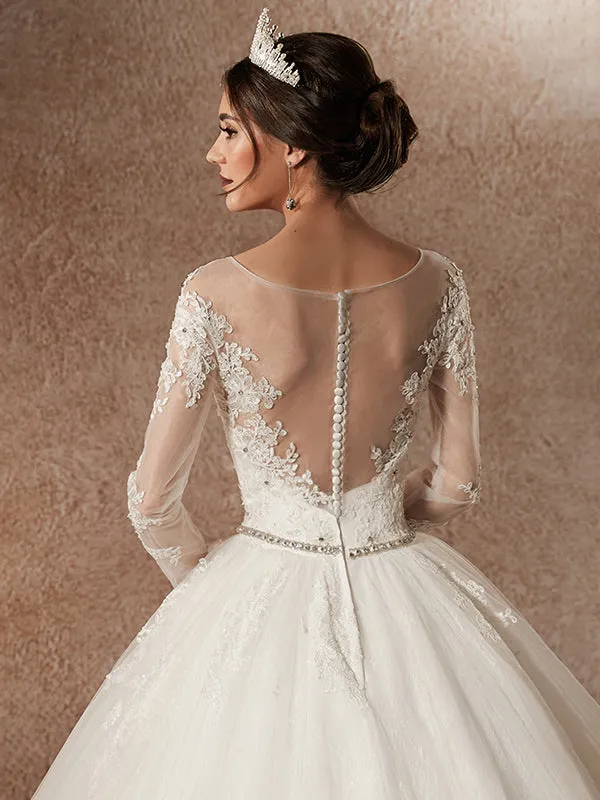 Luxury Long Sleeves Wedding Dresses