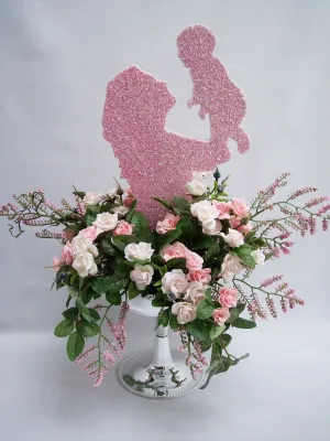 Mother holding baby Centerpiece