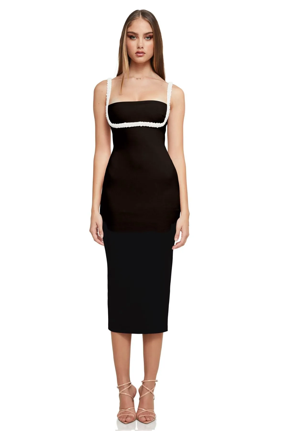 NOOKIE Nouveau Midi Dress (Black) - RRP $349