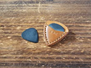 Personalized Teardrop Guitar Pick Holder x 2 pcs #Brown